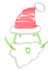 broad bean Christmas version sticker #14082595