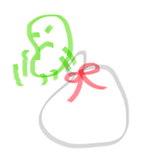 broad bean Christmas version sticker #14082603