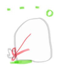 broad bean Christmas version sticker #14082605