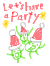 broad bean Christmas version sticker #14082613