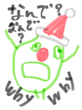 broad bean Christmas version sticker #14082617