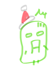 broad bean Christmas version sticker #14082627