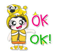 ..Mr. Hanaka and dog.. sticker #14082830