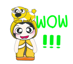 ..Mr. Hanaka and dog.. sticker #14082831