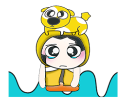 ..Mr. Hanaka and dog.. sticker #14082832