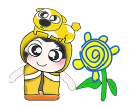 ..Mr. Hanaka and dog.. sticker #14082834