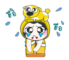 ..Mr. Hanaka and dog.. sticker #14082835