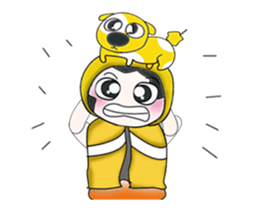 ..Mr. Hanaka and dog.. sticker #14082839