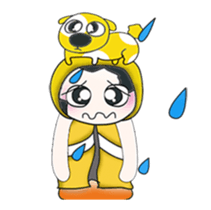 ..Mr. Hanaka and dog.. sticker #14082841