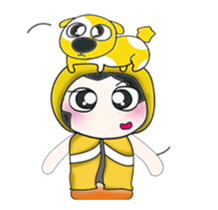 ..Mr. Hanaka and dog.. sticker #14082842