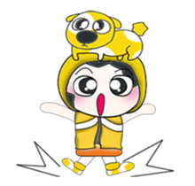 ..Mr. Hanaka and dog.. sticker #14082843