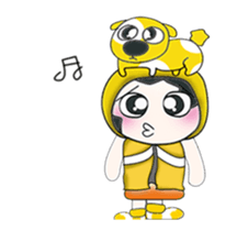 ..Mr. Hanaka and dog.. sticker #14082845