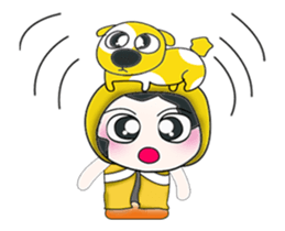 ..Mr. Hanaka and dog.. sticker #14082850