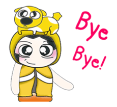 ..Mr. Hanaka and dog.. sticker #14082852