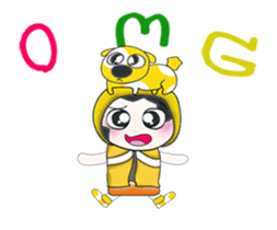 ..Mr. Hanaka and dog.. sticker #14082853