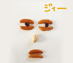 Made of candy face sticker #14083024