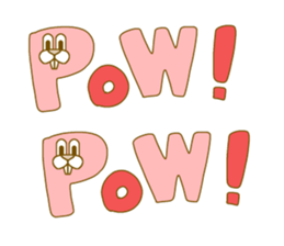 Medium mammal pink sticker #14083290