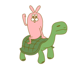 Medium mammal pink sticker #14083297