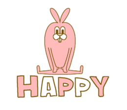 Medium mammal pink sticker #14083302