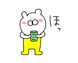 The third bear wearing overalls sticker #14083650