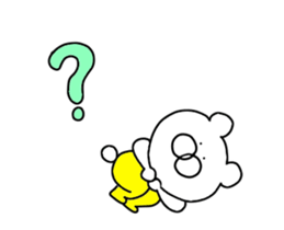 The third bear wearing overalls sticker #14083654