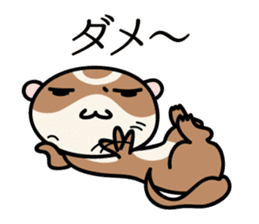 Japanese very cute ferret sticker #14084305