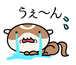 Japanese very cute ferret sticker #14084320