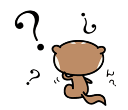 Japanese very cute ferret sticker #14084327