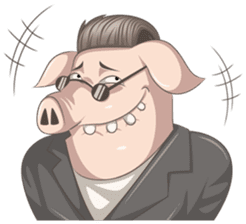 Pig Boss sticker #14084446
