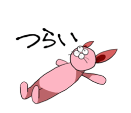 a bit annoying pink rabbit sticker #14085004
