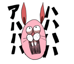 a bit annoying pink rabbit sticker #14085013