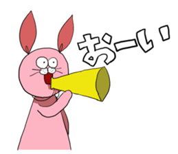 a bit annoying pink rabbit sticker #14085020