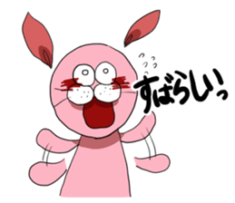 a bit annoying pink rabbit sticker #14085022