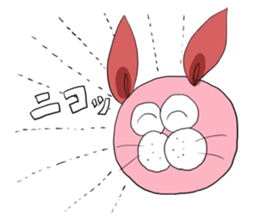 a bit annoying pink rabbit sticker #14085024