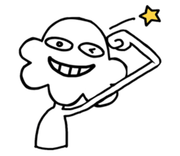 The uncle Cloudy. sticker #14085503