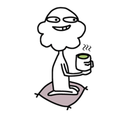 The uncle Cloudy. sticker #14085514