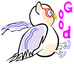 Owl is Lucky bird. sticker #14086303