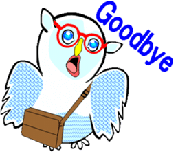 Owl is Lucky bird. sticker #14086308