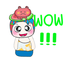 Mr. Jame and frog. ^_^ sticker #14086799