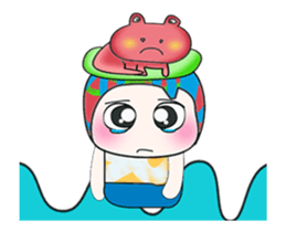 Mr. Jame and frog. ^_^ sticker #14086800