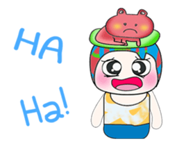 Mr. Jame and frog. ^_^ sticker #14086805