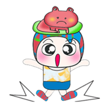 Mr. Jame and frog. ^_^ sticker #14086811