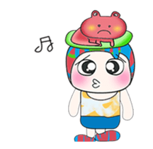 Mr. Jame and frog. ^_^ sticker #14086813