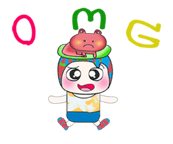 Mr. Jame and frog. ^_^ sticker #14086821