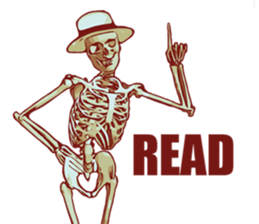 Hatty Skull man sticker #14087031