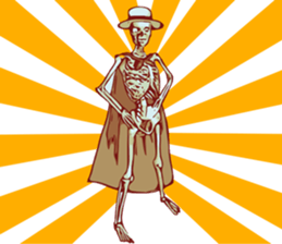 Hatty Skull man sticker #14087045