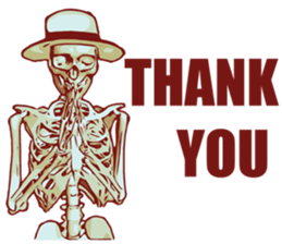 Hatty Skull man sticker #14087047