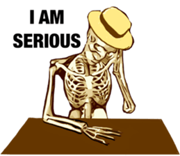 Hatty Skull man sticker #14087050