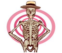 Hatty Skull man sticker #14087059