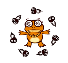 Animated lucky toad "Luke" stickers. sticker #14088401